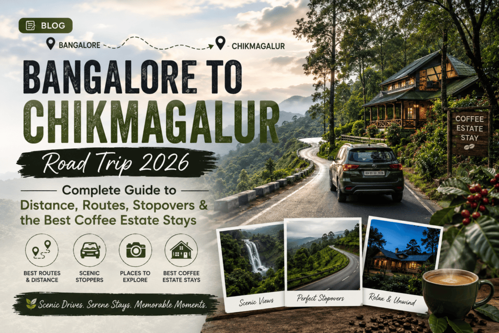 Bangalore to Chikmagalur road trip — NH75 highway through Western Ghats Karnataka