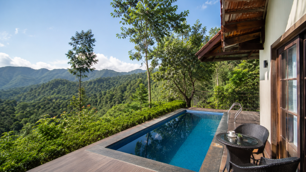 Stays in Chikmagalur with private pool and hill view