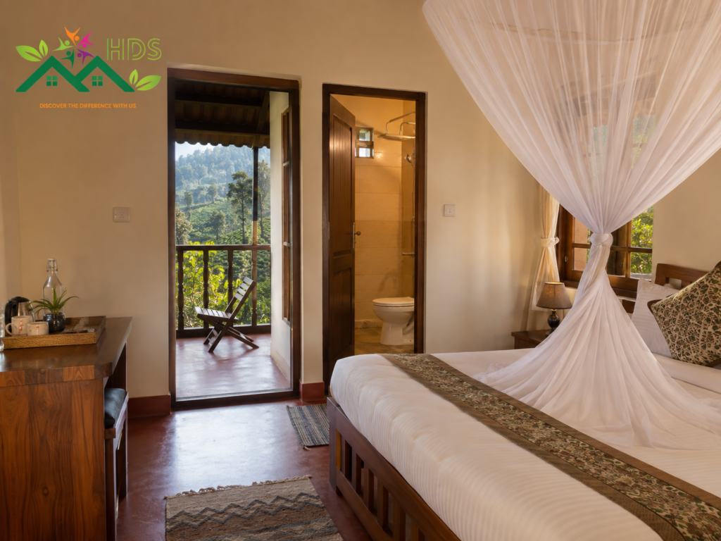 inside a personally inspected homestay room in Coorg