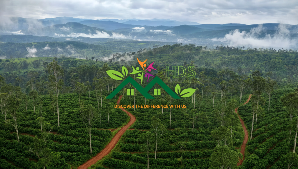 sakleshpur 4k drone photo of coffee estate landscape